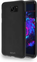 Azuri flexibele cover met sand texture - zwart - voor Samsung Galaxy S8 Plus