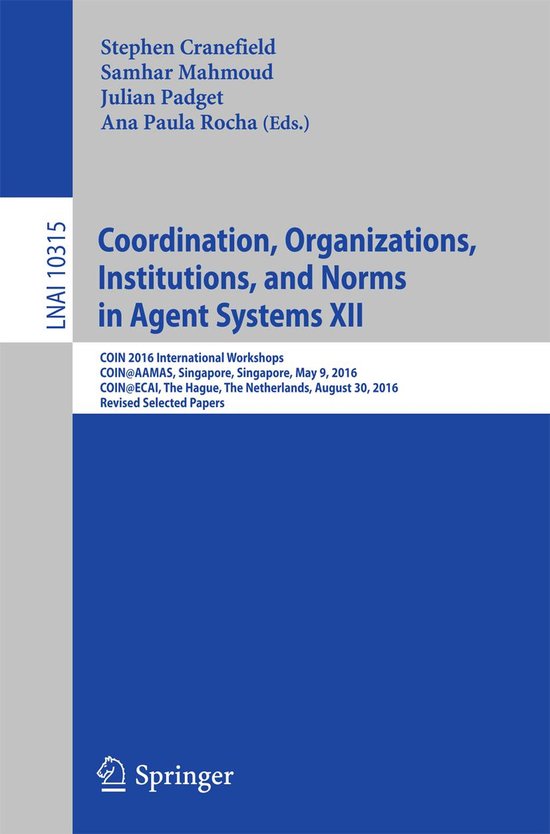 Springer Nature Proceedings Computer Science - Coordination, ... - cover