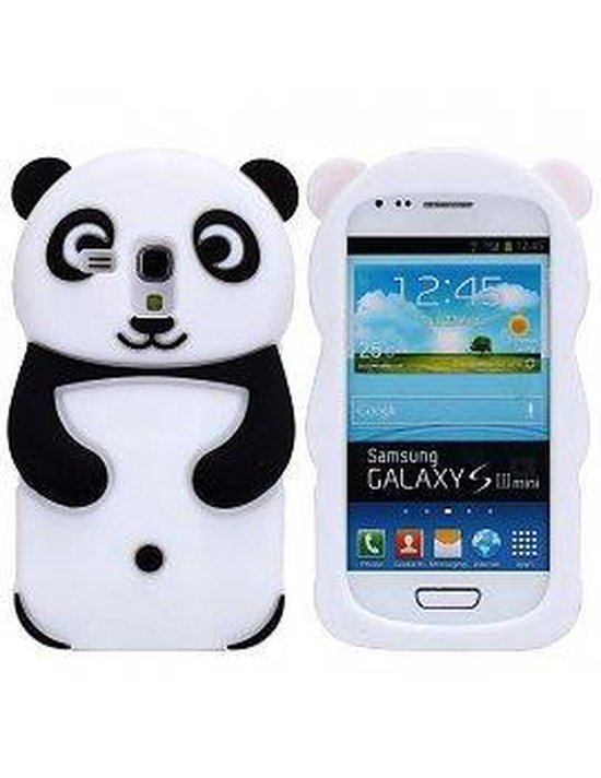 Raffinaderij In zoomen waarschijnlijk Panda 3D Siliconen Hoesje Samsung Galaxy S3 mini | bol.com