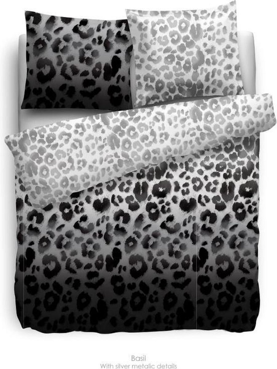 Heckettlane HNL Satin Basil Dekbedovertrek - Lits-jumeaux - 260x200/220 cm wit