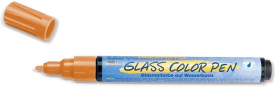 Foto: Kreul oranje glasstift glass colorpen geschikt voor decoraties op acryl glas porselein metaal metaalfolie keramiek en spiegels