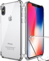 Apple iPhone X / 10  - SHOCKPROOF- Siliconen Transparant Hoesje Gel Soft TPU Case Backcover + Tempered Glass Screenprotector 2,5D 9H (Gehard Glas) - 360 graden protectie - Underdog Tech