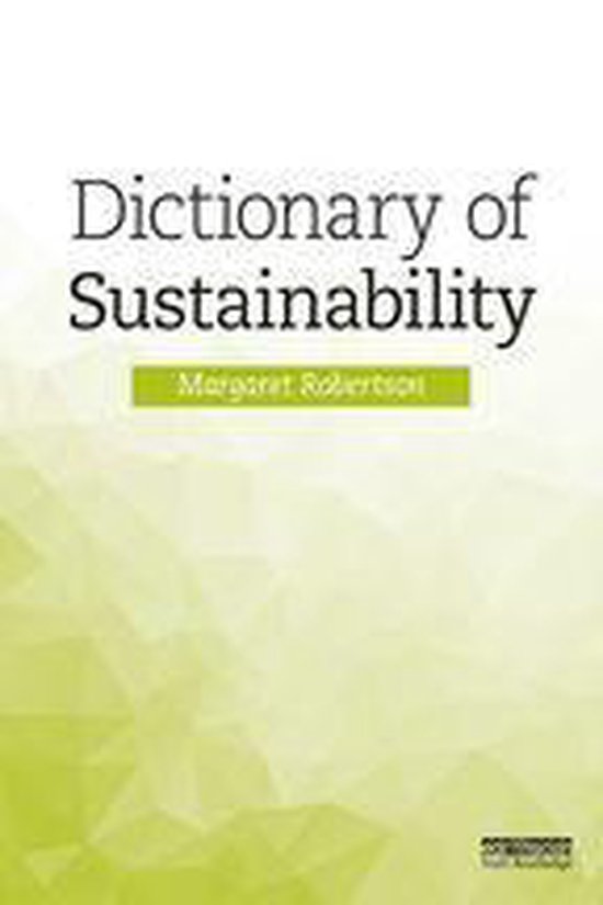 Dictionary of Sustainability - cover