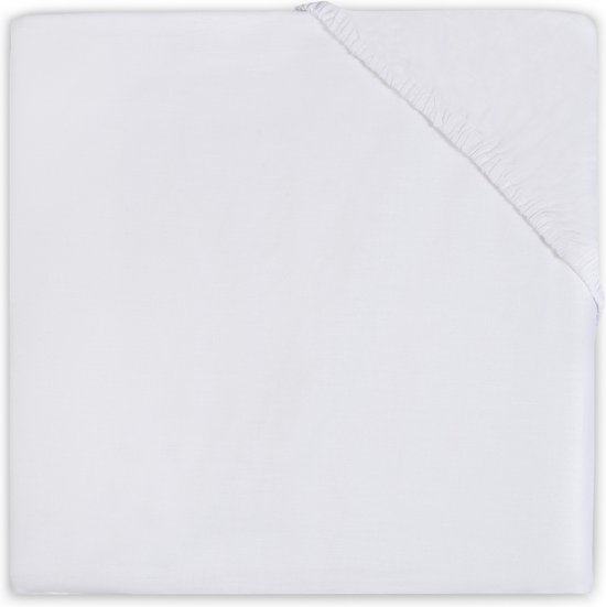 Little Lemonade Hoeslaken jersey 75x150cm white