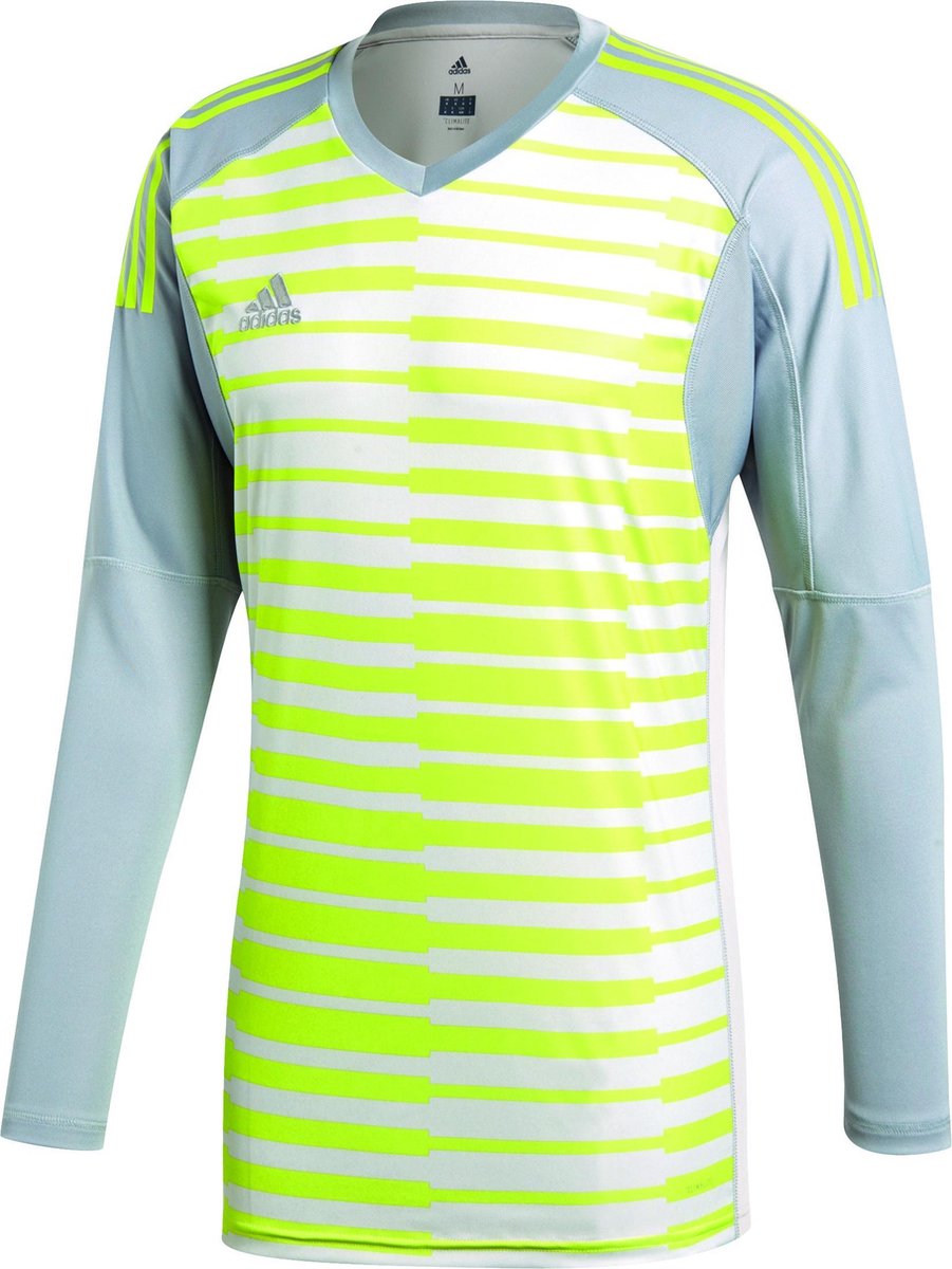 Adidas Adipro 18 Keepershirt Licht Grijs-Grijs-Semi Solar Geel Maat L