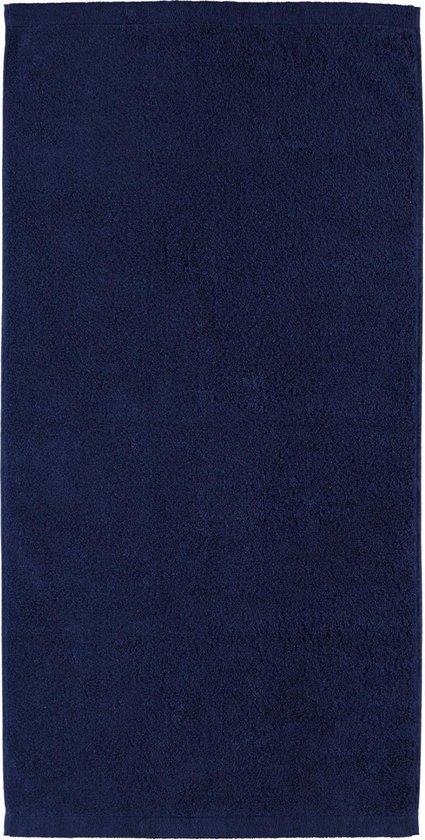 Cawö Lifestyle Uni Handdoek Navy 50x100