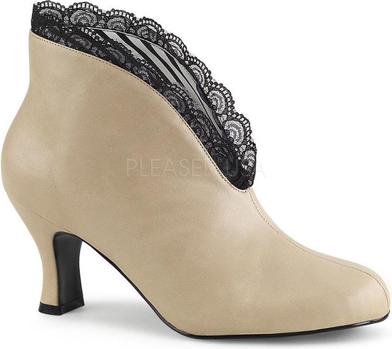Bottines Pleaser Pink Label -42 Chaussures- Jenna-105 US 12 Cream