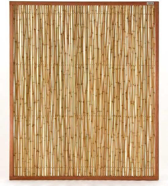 Schutting Bangkirai Royal Bamboe kader rvs (150 x 180 cm) | bol.com