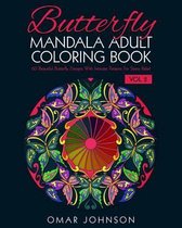 Butterfly Mandala Adult Coloring Book Vol 2
