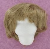 LET OP: NIET GESCHIKT VOOR MENSELIJK GEBRUIK . KH. Pruik,  Poppenpruik Beebob, 29-32 Hoofdomvang, Lichtblond. 54-401-29A.