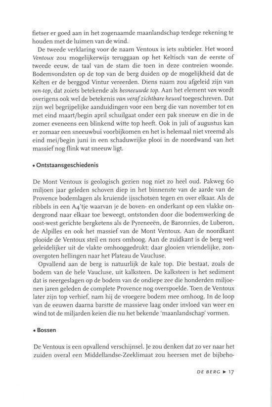 De Kale Berg Op En Over De Mont Ventoux