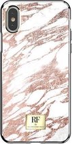 Richmond & Finch - iPhone Xs Hoesje - RF Series Rose Gold Marble