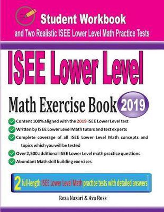 ISEE Lower Level Math Exercise Book - cover