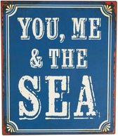 You, Me And The Sea Retro Wall Plaque