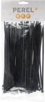 Perel Kabelbinders 200 x 4,6 mm - 100 stuks - Extra Sterk / Tierips / Tiewraps / zwart