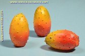 Cactus- vrucht, 3 stuks - 45x75 mm - Fruitdummy