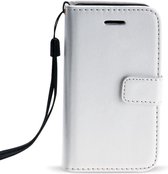 Luxe Lederen Hoesje met pashouder  iPhone 7 Plus - White