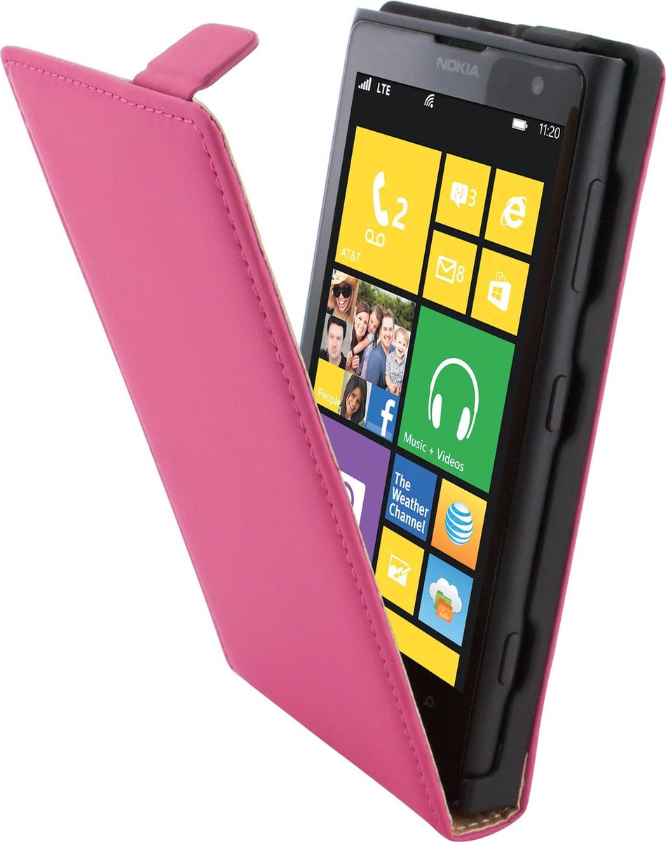 Mobiparts Premium Flip Case Nokia Lumia 1020 Pink
