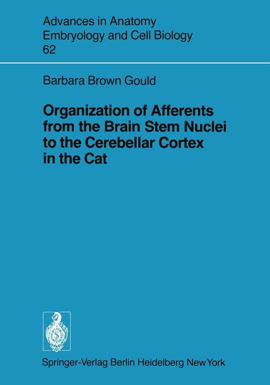 Medicine (R0) - Organization of Afferents from the Brain Ste ... - cover