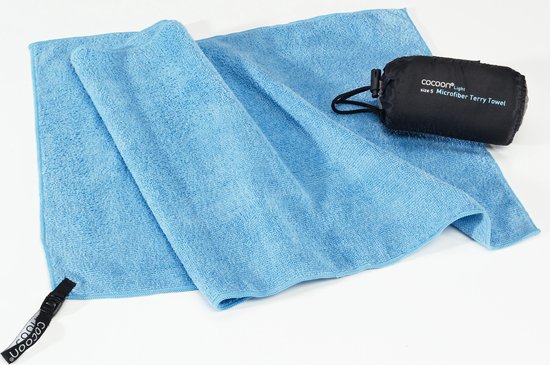 Cocoon Microfiber Terry Towel Light - Medium - Light blue