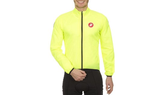 | Castelli Squadra Long Jacket yellow fluo Maat XL | Castelli Squadra Long Jacket yellow fluo Maat XL