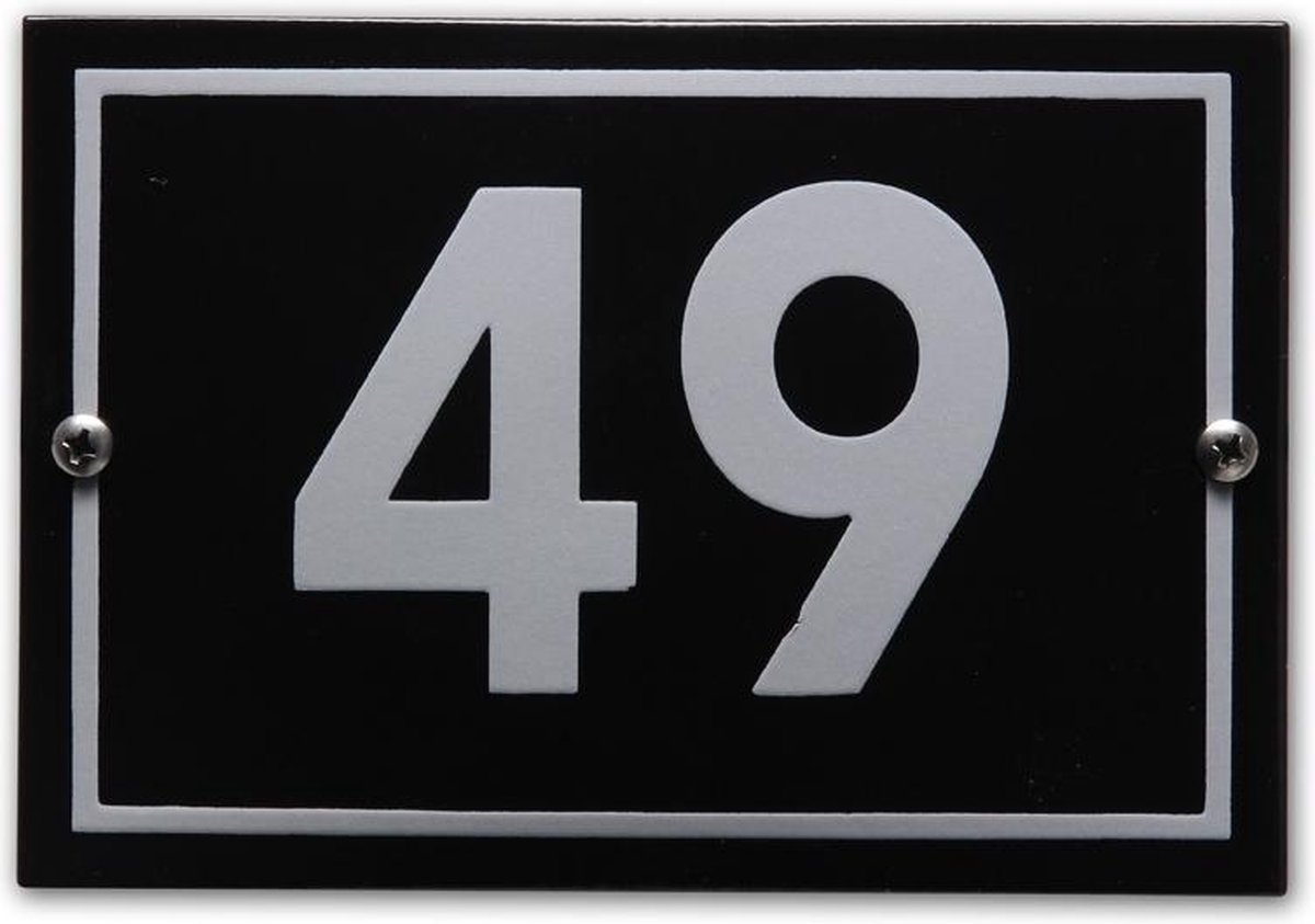 Huisnummer model Phil nr. 49