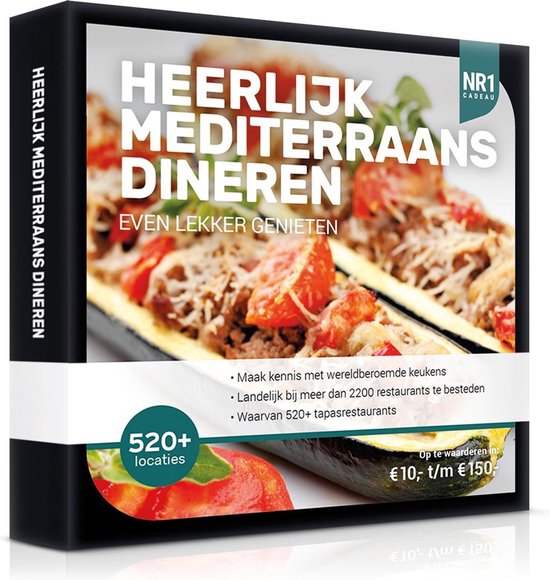 Nr1 Heerlijk Mediterraans Dineren 75,-