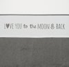 Meyco Love you To The Moon & Back ledikant laken - 100x150 cm - Grijs