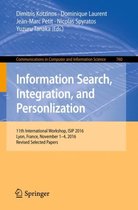 Communications in Computer and Information Science- Information Search, Integration, and Personlization