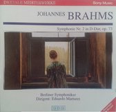 1-CD BRAHMS - SYMPHONIE NR. 2 IN D-DUR, OP. 73 - BERLINER SYMPHONIKER / EDUARDO MARTURET