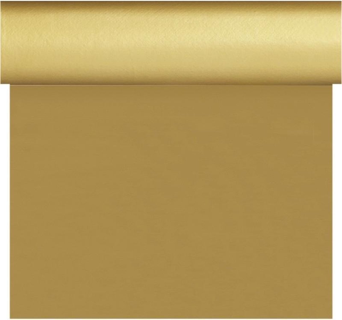 Bruiloft/huwelijk gouden tafelloper/placemats 40 x 480 cm - Thema goud - Trouwerij tafeldecoraties/versieringen