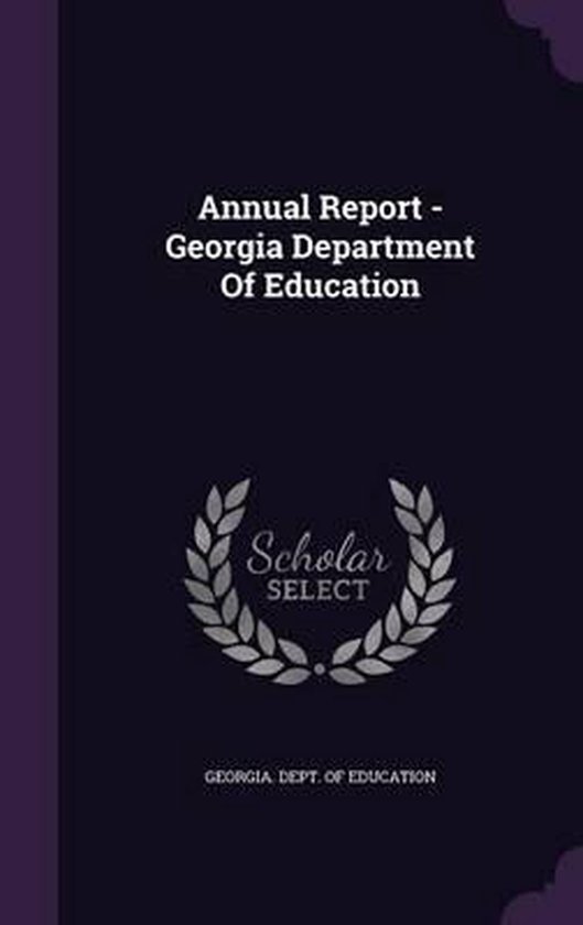 Annual Report Department of Education 9781343007246