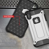 iPhone X - Hybrid Tough Armor-Case Bescherm-Cover Hoes - Zwart