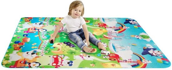Grote XL Speelmat Vloerkleed - Groot Kindervoerkleed - Dieren Kleed -  Binnen & Buiten | bol.com