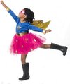 foto van Imaginarium Superheld Meisje - Verkleedkleding Superhero - 3-Delige Set Superheldin - Maat 116-122