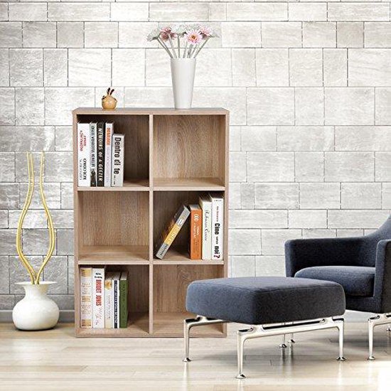 vasagle Vakkenkast, Boekenkast met 6 planken, Scandinavische stijl, 60 vasagle Vakkenkast, Boekenkast met 6 planken, Scandinavische stijl, 60