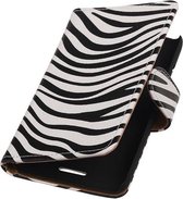 HTC One Max - Zebra Booktype Wallet Cover