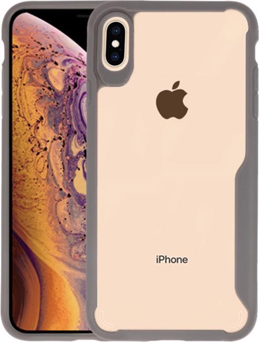 Grijs Focus Transparant Hard Cases iPhone XS Max