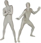 Originele morphsuit zilver M (145 - 160 cm)