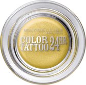 Maybelline New York - Color Tattoo 24H - 75 24K Gold - Goud - Langhoudende Crème Oogschaduw - 53 gr.