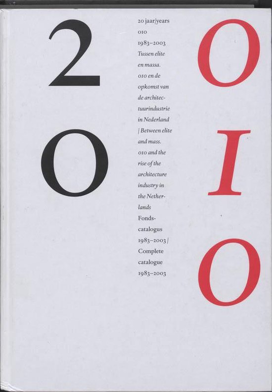 Cover van het boek '20 jaar / years 010'