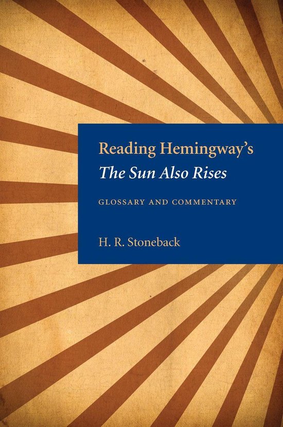 Reading Hemingway's the Sun Also Rises - cover
