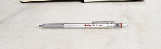 rOtring 600-vulpotlood | 0,7 mm | zilverkleurige behuizing | bol.com