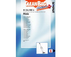 CleanBag stofzuigerzakken 4 stuks - Geschikt voor Miele S140-S168 S190-S198 Swing H1 - KK - Inclusief 1 filter - Alternatief