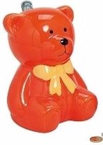 Spaarpot oranje teddybeer 20 cm