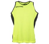 Spalding Essential Reversible Basketball Shirt Chemise de basket-ball pour homme - Taille XL - Homme - noir / jaune