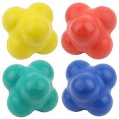 Vinex - Reactie bal - Reactiebal - Reaction Ball - set van 4 ballen - Ø 10 cm - Rubber - mix kleuren