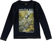 Indian blue donkerblauwe longsleeve Maat - 98