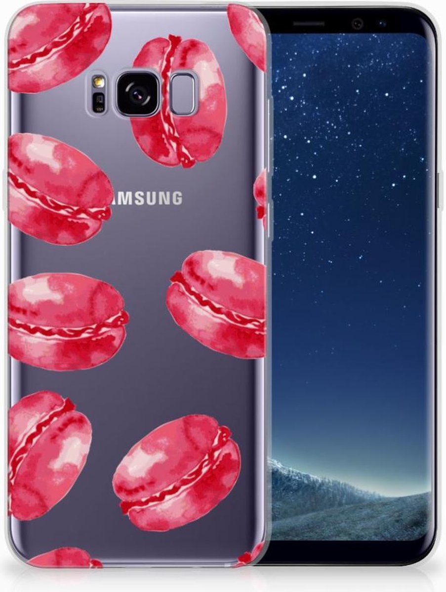 Samsung Galaxy S8 Plus Siliconen Case Pink Macarons
