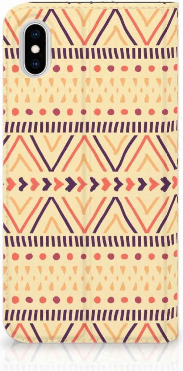 Apple iPhone Xs Max Hoesje met Magneet Aztec Yellow
